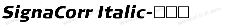 SignaCorr Italic字体转换